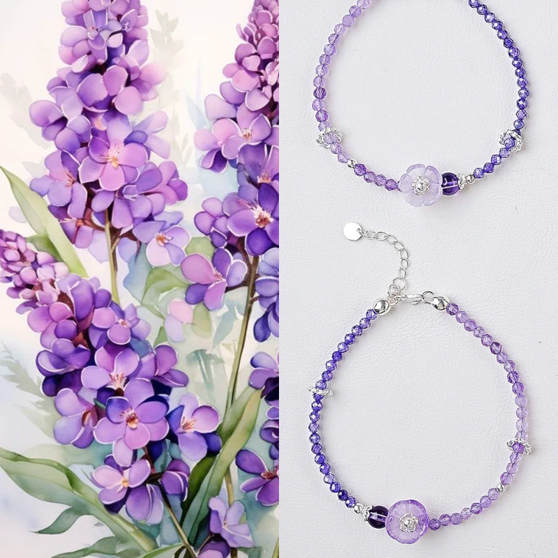 Blossoming Enlightenment - Amethyst Bracelet