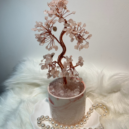 Love Essence - Rose Quartz Feng Shui Tree