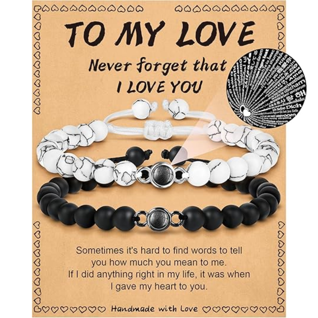 100 Languages "I Love You" Couple Bracelets