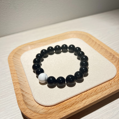 You're mine - Black Obsidian Bracelet