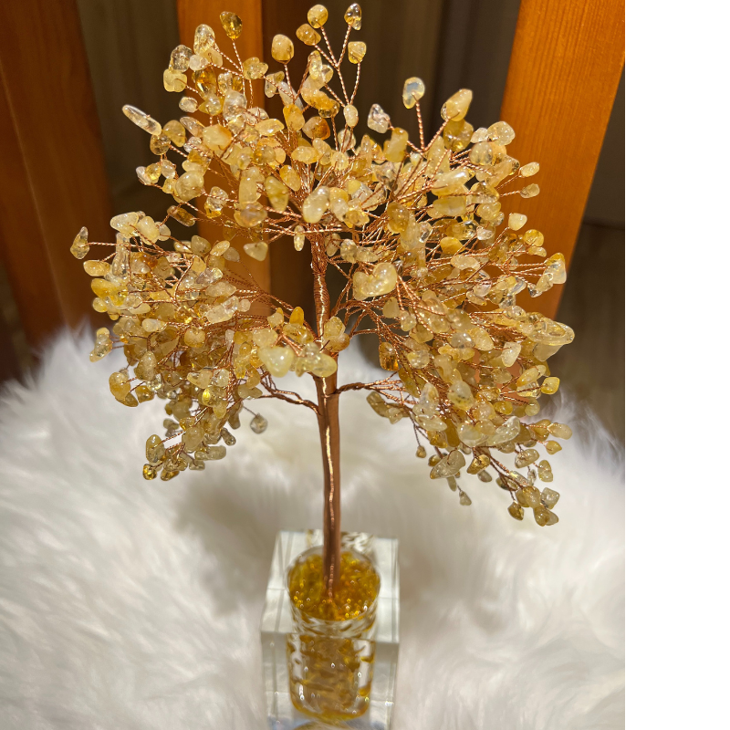 Happiness Evoker - Citrine Feng Shui Tree