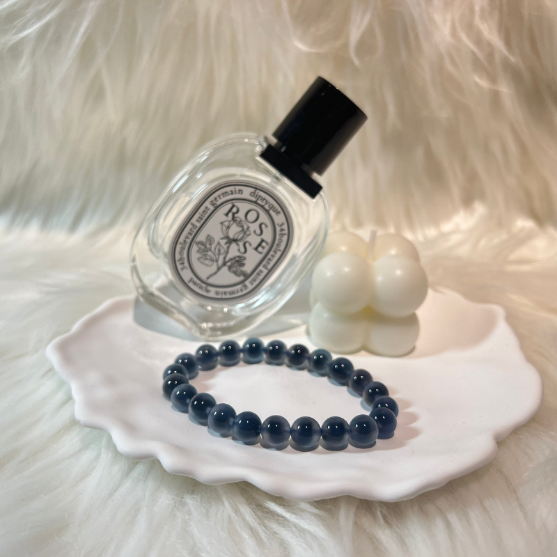 Blueberry Bubble Tea - Blue Agate Energy Bracelet