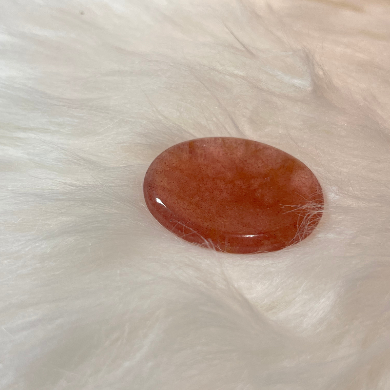 STRAWBERRY CRYSTAL WORRY STONE