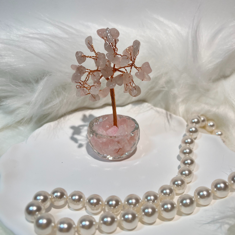 Loving Vibes - Rose Quartz Feng Shui Tree