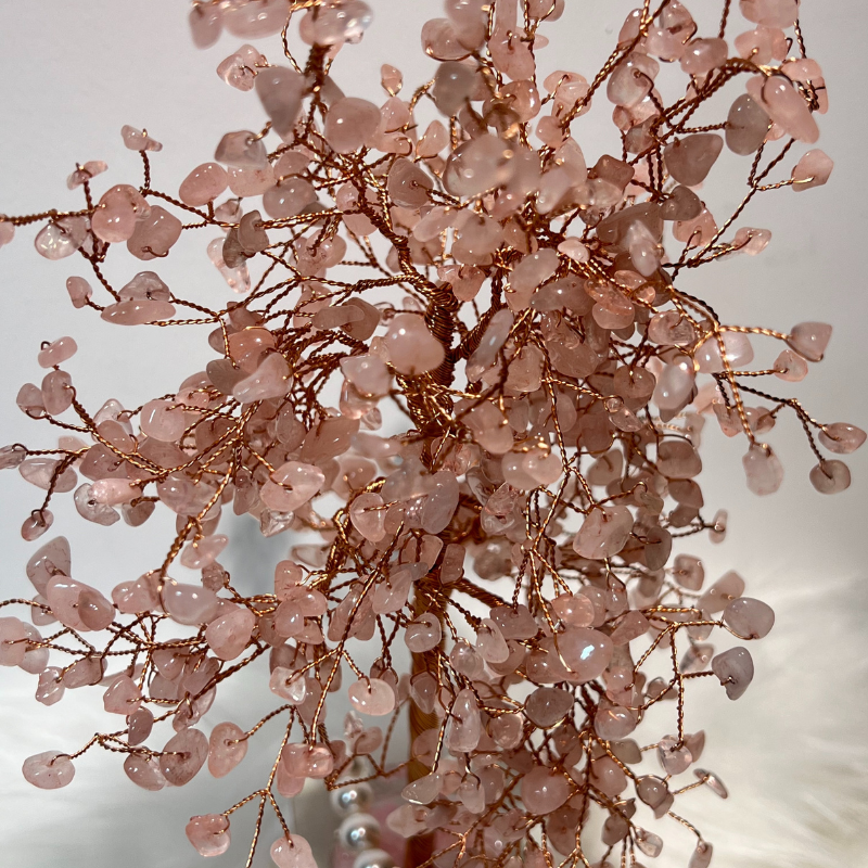 Spiritual Love - Rose Quartz Feng Shui Tree