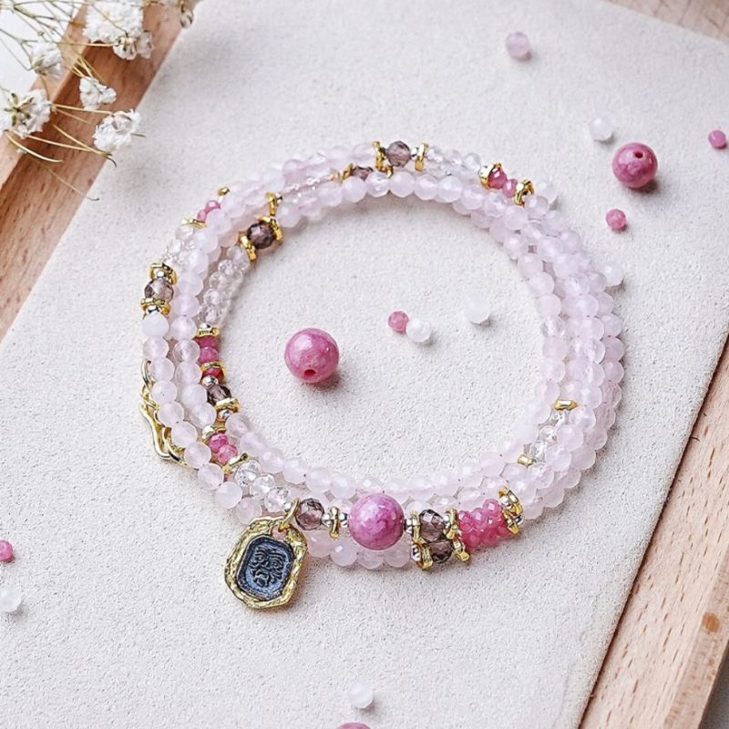 Inner Balance - Rose Quartz Wrap Bracelet/Necklace