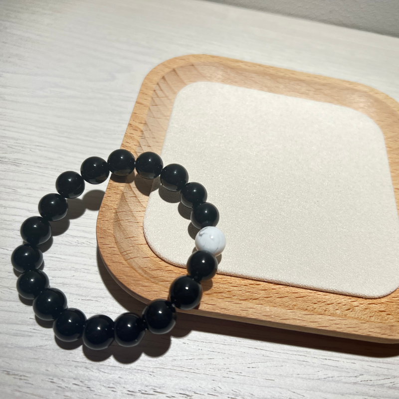 You're mine - Black Obsidian Bracelet