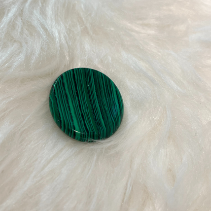 RARE GENUINE MALACHITE WORRY STONE 