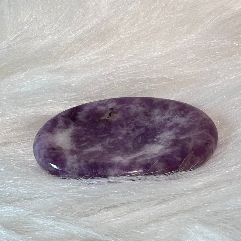 LEPIDOLITE WORRY STONE