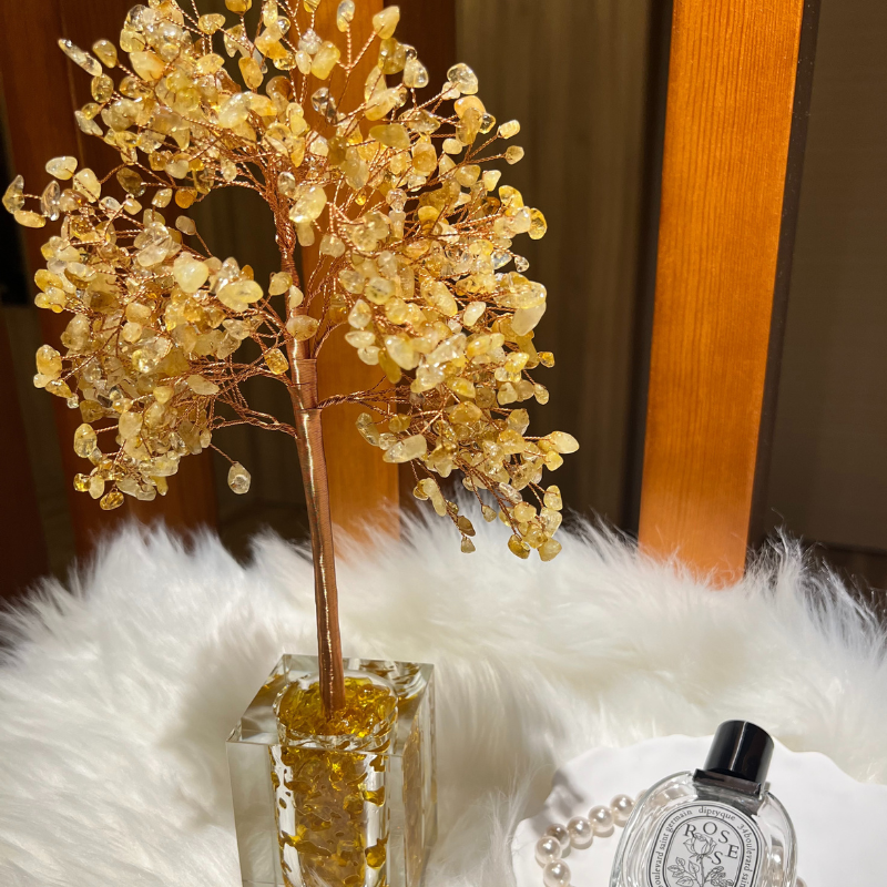 Happiness Evoker - Citrine Feng Shui Tree