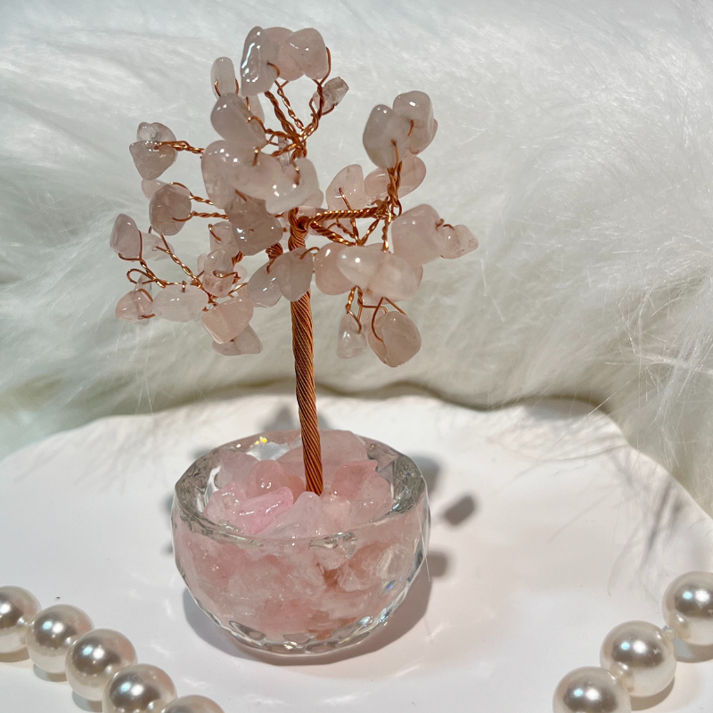 Loving Vibes - Rose Quartz Feng Shui Tree