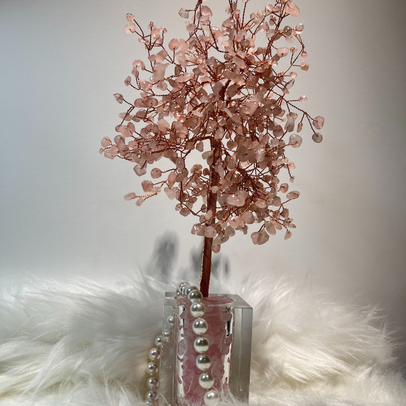 Spiritual Love - Rose Quartz Feng Shui Tree