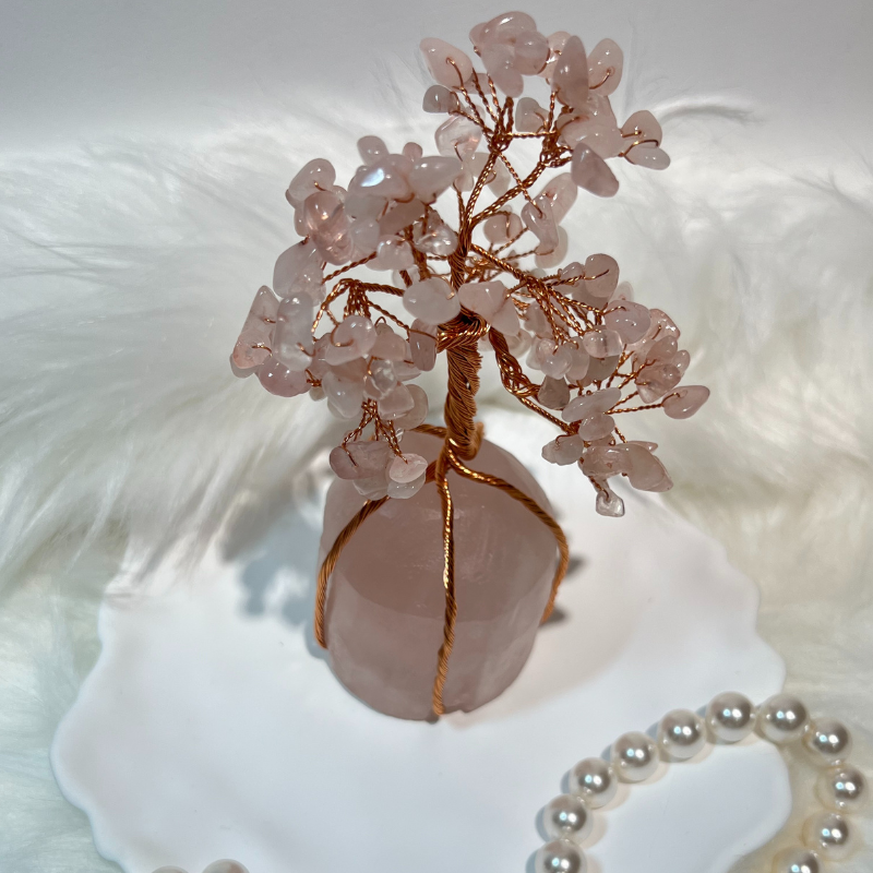 Divine Love - Rose Quartz Feng Shui Tree