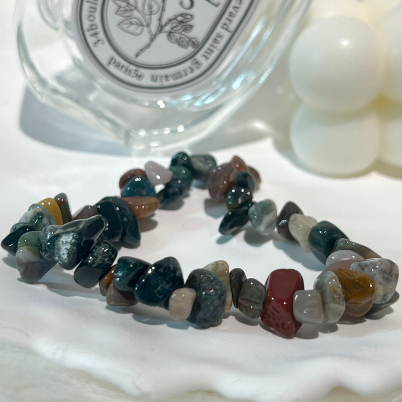 Harmonious Rhythm - Moss Agate Bracelet