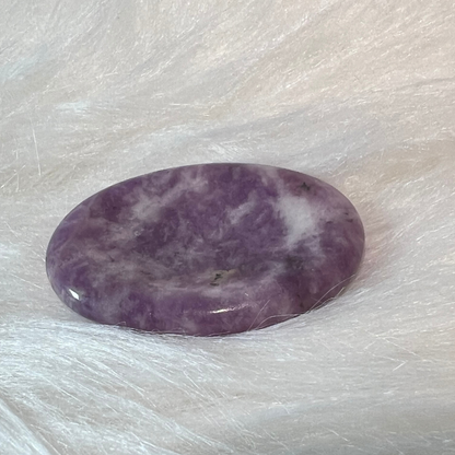 LEPIDOLITE WORRY STONE