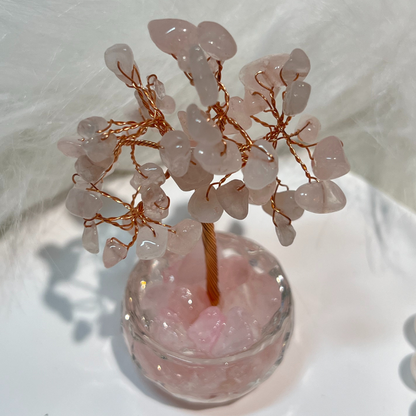 Loving Vibes - Rose Quartz Feng Shui Tree