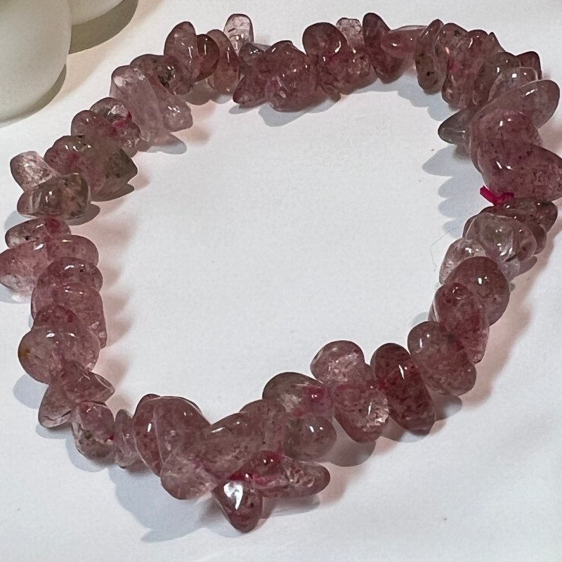 Genuine Peace - Strawberry Crystal Bracelet