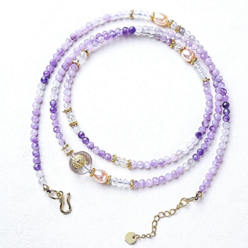 Inner Bloom - Lepidolite Wrap Bracelet/Necklace