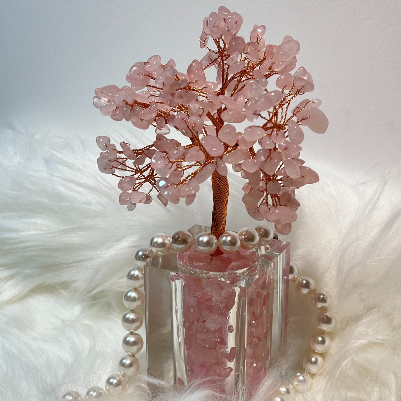 Atmosphere of Love - Rose Quartz Feng Shui Tree