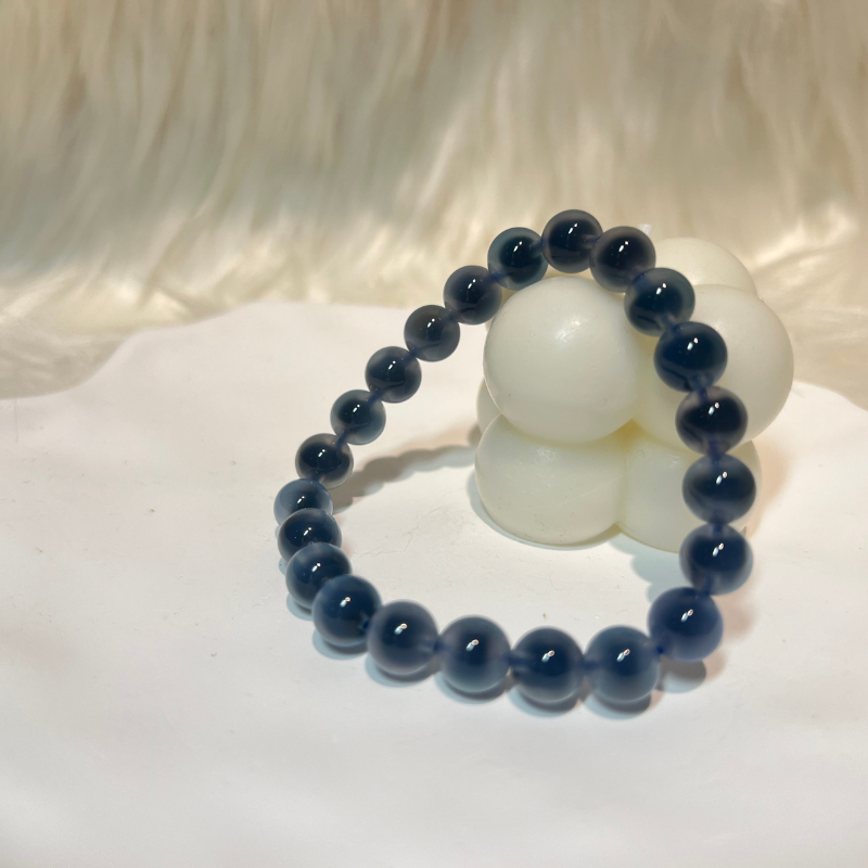 Blueberry Bubble Tea - Blue Agate Energy Bracelet