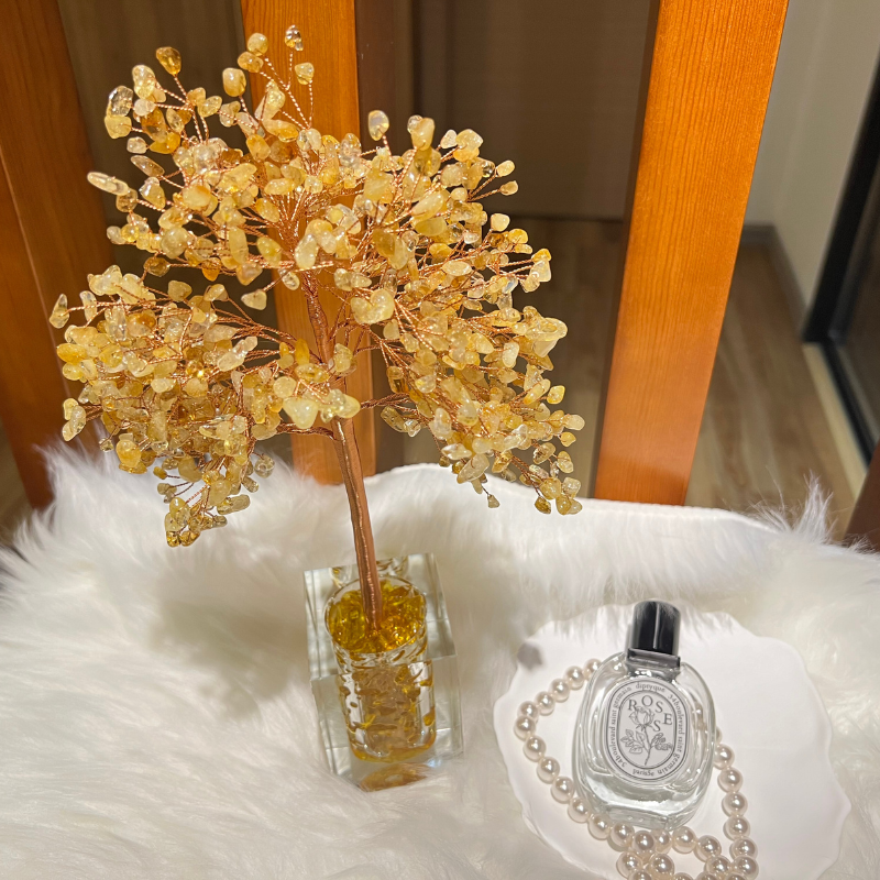 Happiness Evoker - Citrine Feng Shui Tree