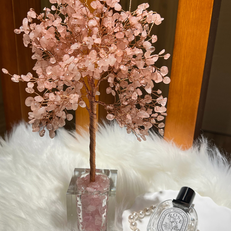 Spiritual Love - Rose Quartz Feng Shui Tree