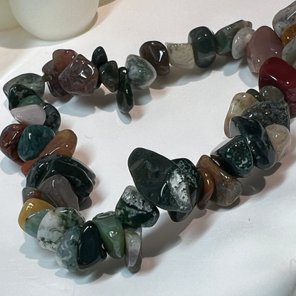 Harmonious Rhythm - Moss Agate Bracelet