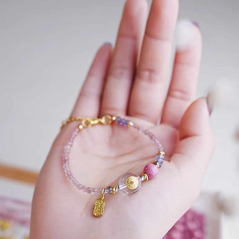 Enlightened Spirit - Strawberry Crystal Bracelet