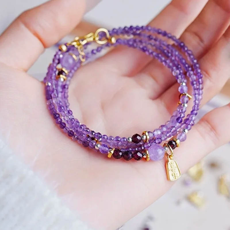 Sacred Peace - Amethyst Wrap Bracelet/Necklace