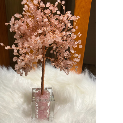 Spiritual Love - Rose Quartz Feng Shui Tree