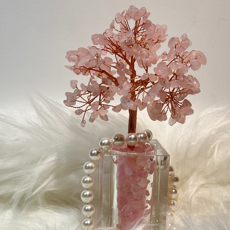 Atmosphere of Love - Rose Quartz Feng Shui Tree