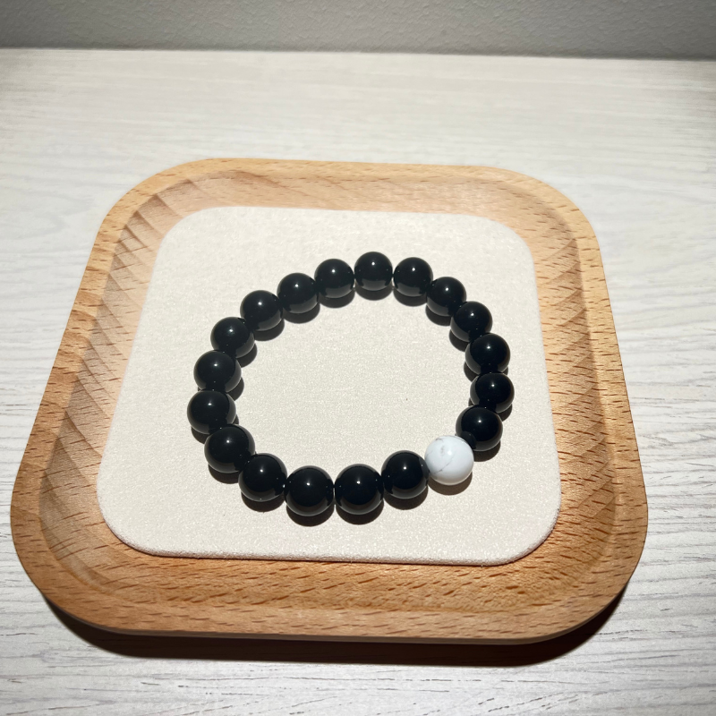 You're mine - Black Obsidian Bracelet