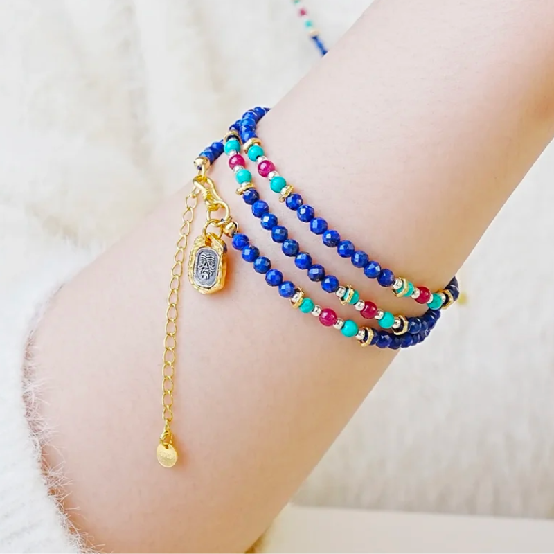 Divine Enlightenment - Lapis Lazuli Wrap Bracelet/Necklace