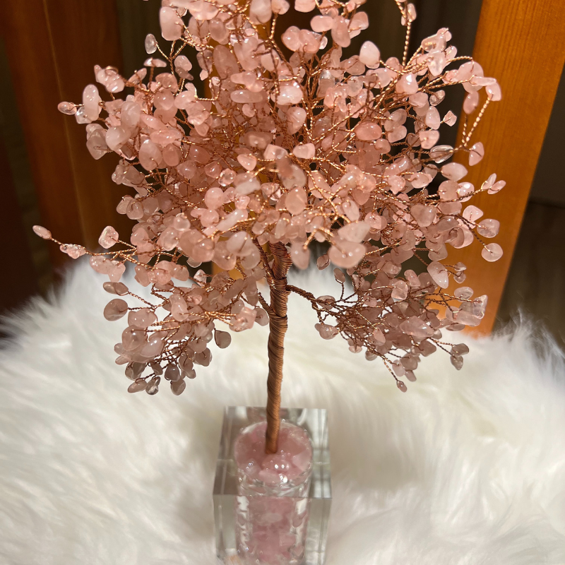 Spiritual Love - Rose Quartz Feng Shui Tree