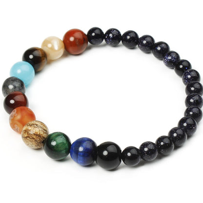 Exclusive Eight Planets – Universe Crystal Agate Bracelet