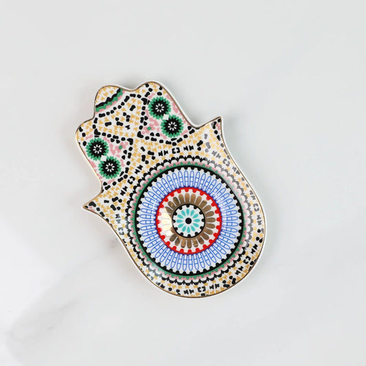 Celestial Harmony - Hamsa Plate