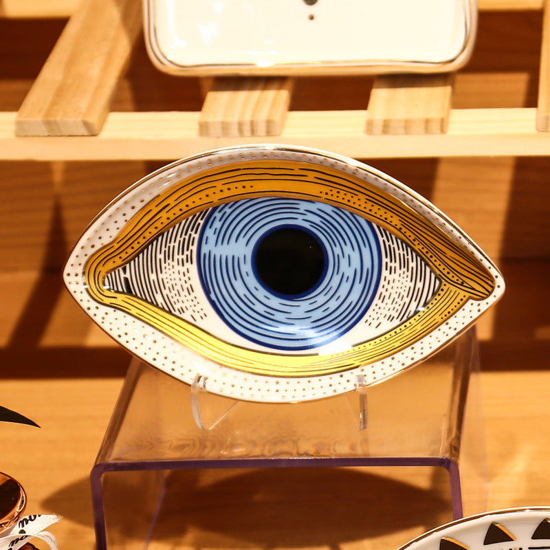 Harmonious Protection - Evil Eye Ceramic Plate