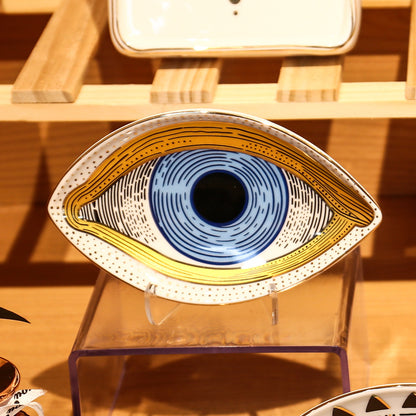 Harmonious Protection - Evil Eye Ceramic Plate