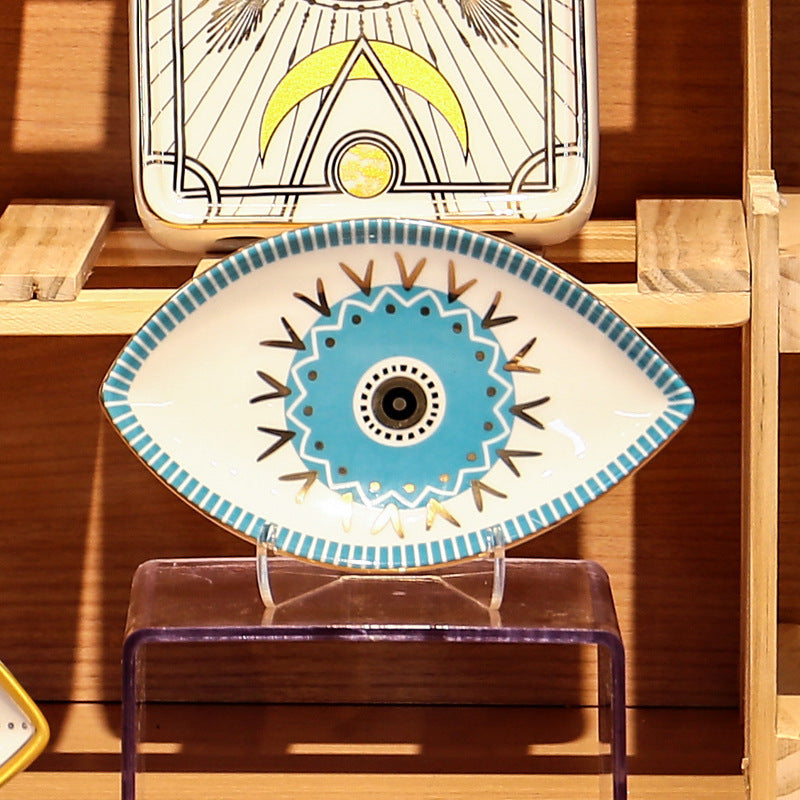 Blissful Warding - Evil Eye Ceramic Plate