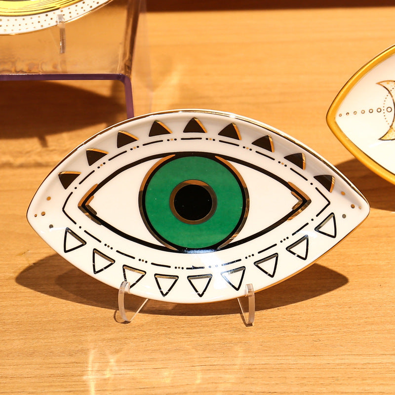 Tranquil Empowerment - Evil Eye Ceramic Plate