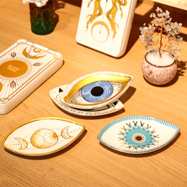 Harmonious Protection - Evil Eye Ceramic Plate