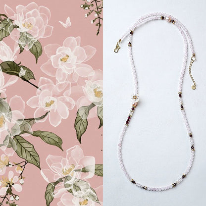 Enlightened Beauty - Rose Quartz Wrap Bracelet/Necklace