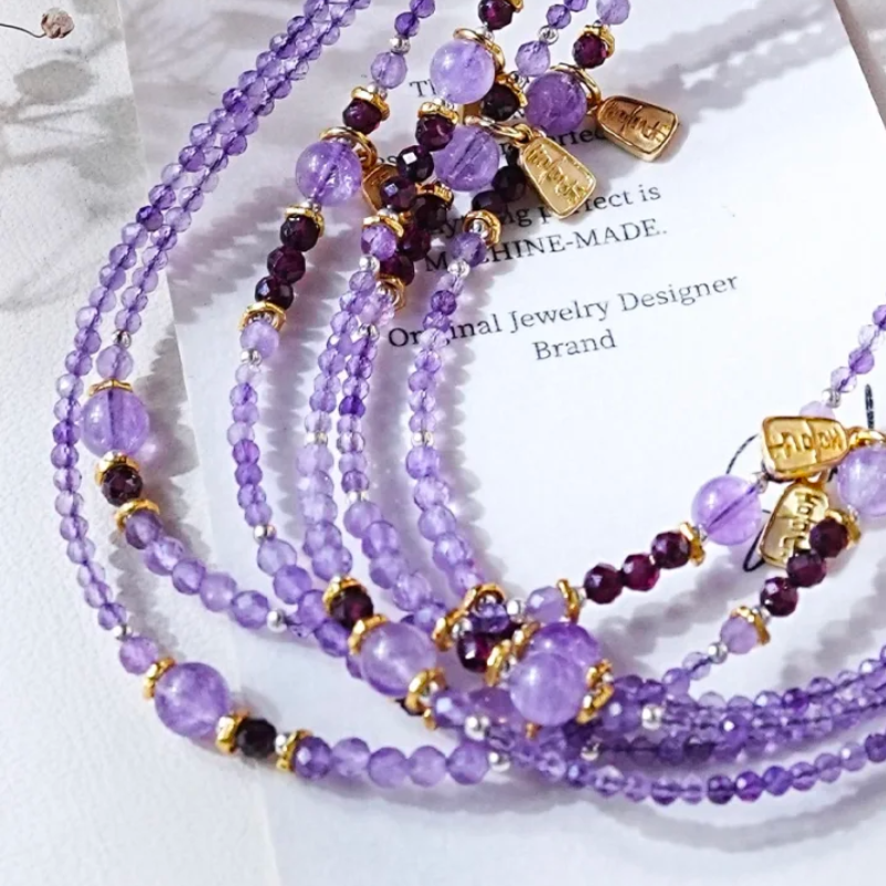 Sacred Peace - Amethyst Wrap Bracelet/Necklace