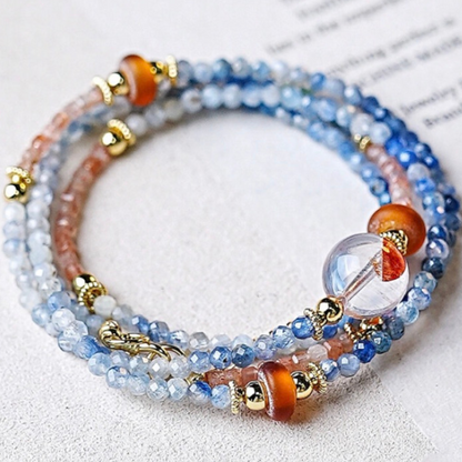 Divine Serenity - Kyanite Wrap Bracelet/Necklace