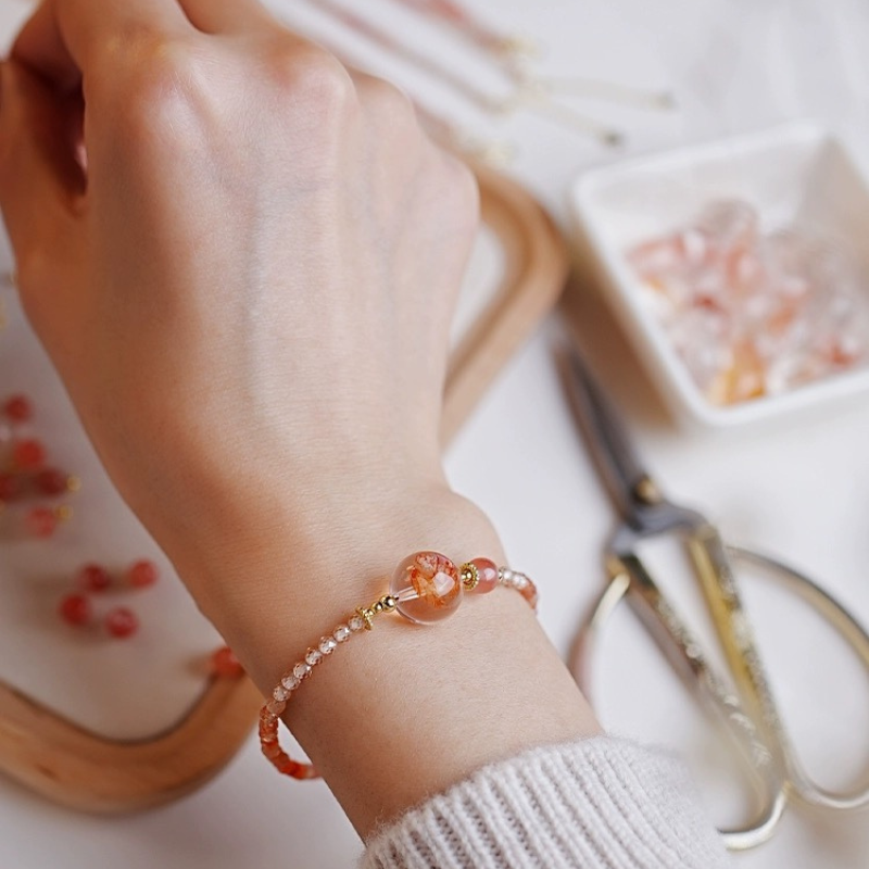 Serene Blossom - South Red Agate Bracelet